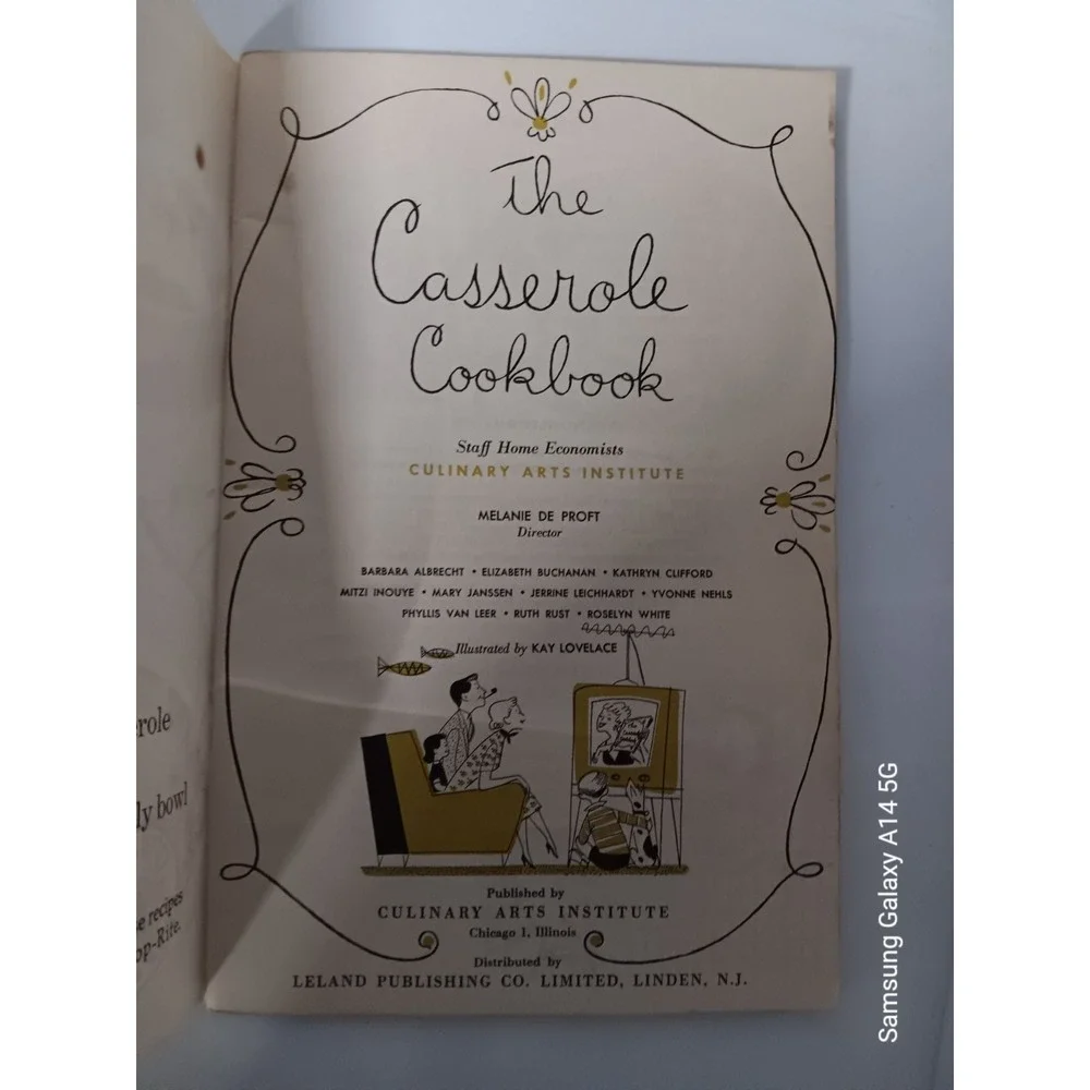 Vintage Casserole Cookbook Lot Marian Tracy Shop Rite Retro Cooking Books